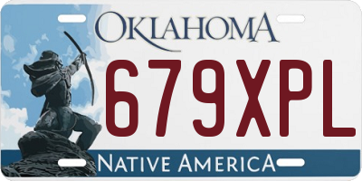 OK license plate 679XPL