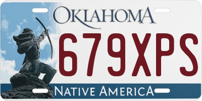 OK license plate 679XPS