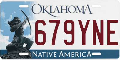 OK license plate 679YNE