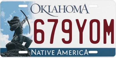OK license plate 679YOM