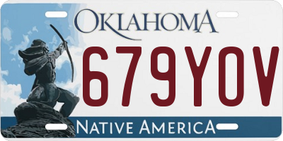 OK license plate 679YOV