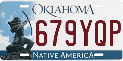 OK license plate 679YQP