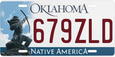 OK license plate 679ZLD