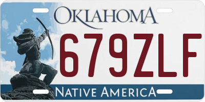 OK license plate 679ZLF