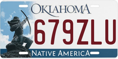 OK license plate 679ZLU