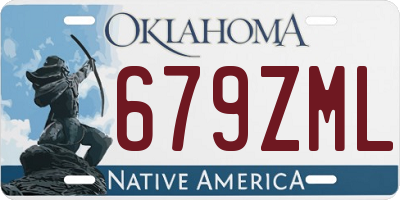 OK license plate 679ZML