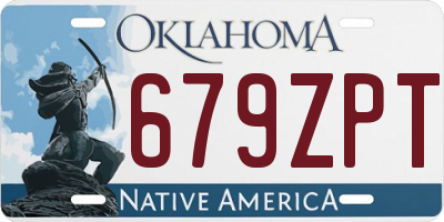 OK license plate 679ZPT