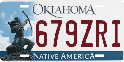 OK license plate 679ZRI