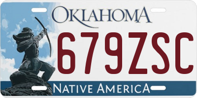 OK license plate 679ZSC
