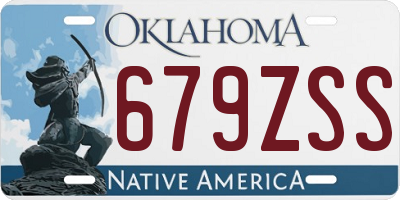 OK license plate 679ZSS