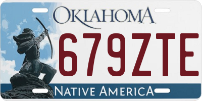 OK license plate 679ZTE