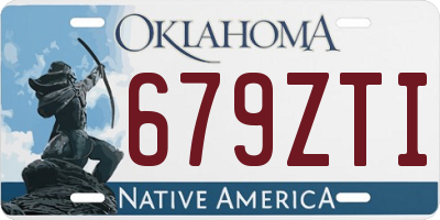 OK license plate 679ZTI