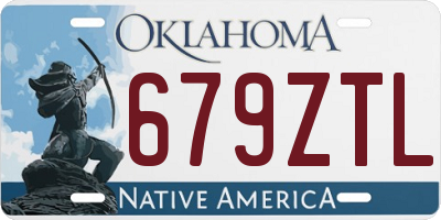OK license plate 679ZTL