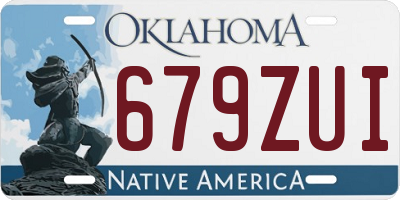 OK license plate 679ZUI