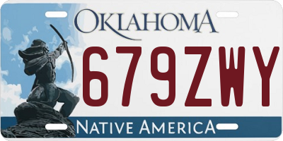 OK license plate 679ZWY