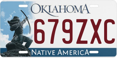 OK license plate 679ZXC