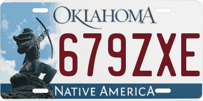 OK license plate 679ZXE