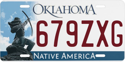 OK license plate 679ZXG