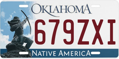 OK license plate 679ZXI