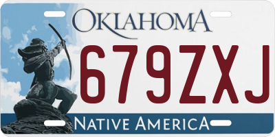 OK license plate 679ZXJ