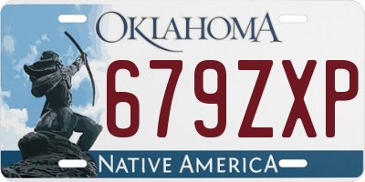 OK license plate 679ZXP
