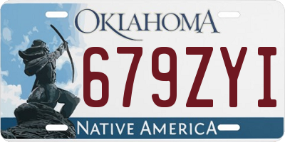 OK license plate 679ZYI