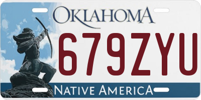 OK license plate 679ZYU
