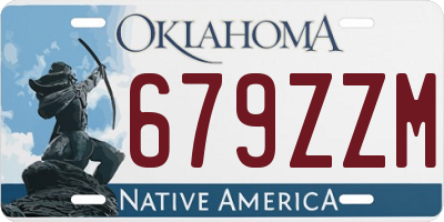 OK license plate 679ZZM
