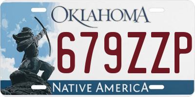 OK license plate 679ZZP