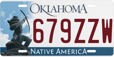 OK license plate 679ZZW