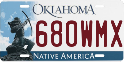 OK license plate 680WMX