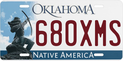 OK license plate 680XMS