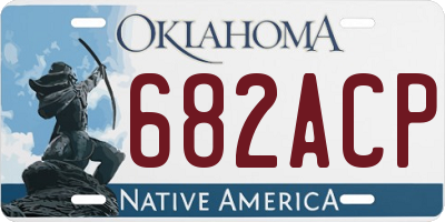 OK license plate 682ACP