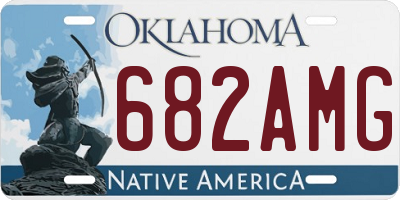 OK license plate 682AMG