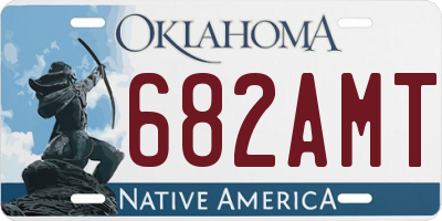 OK license plate 682AMT