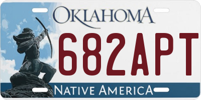 OK license plate 682APT