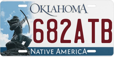 OK license plate 682ATB