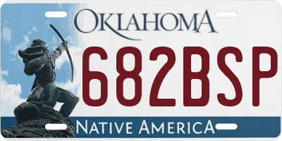 OK license plate 682BSP