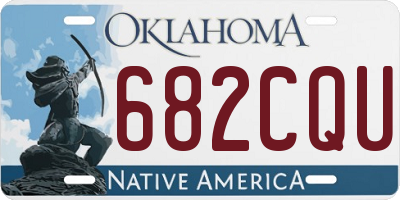 OK license plate 682CQU