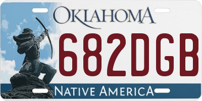 OK license plate 682DGB