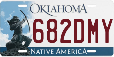 OK license plate 682DMY