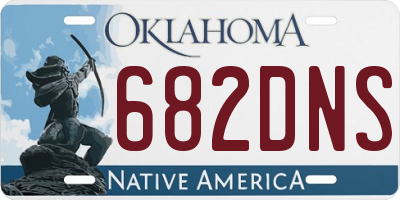 OK license plate 682DNS