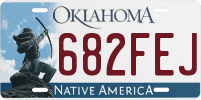 OK license plate 682FEJ