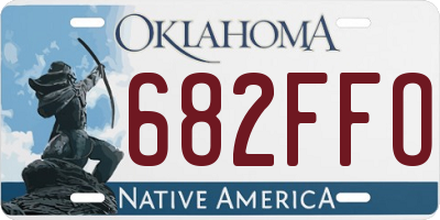 OK license plate 682FFO