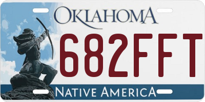 OK license plate 682FFT