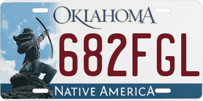 OK license plate 682FGL