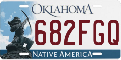 OK license plate 682FGQ