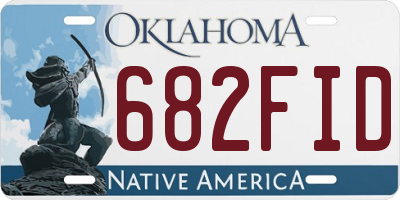 OK license plate 682FID