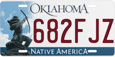 OK license plate 682FJZ