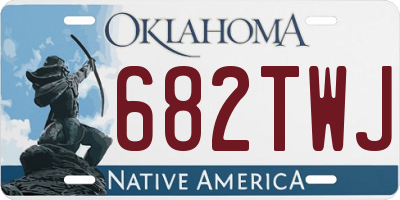 OK license plate 682TWJ